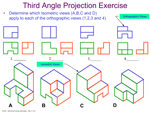 Third Angle Projection Exercise